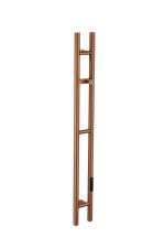 Полотенцесушитель электрический 2-трубы круглый BRUSHED BRONZE