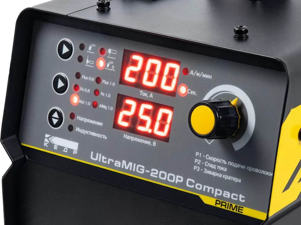 Полуавтомат КЕДР UltraMIG-200P Compact (220В, 20-200А)