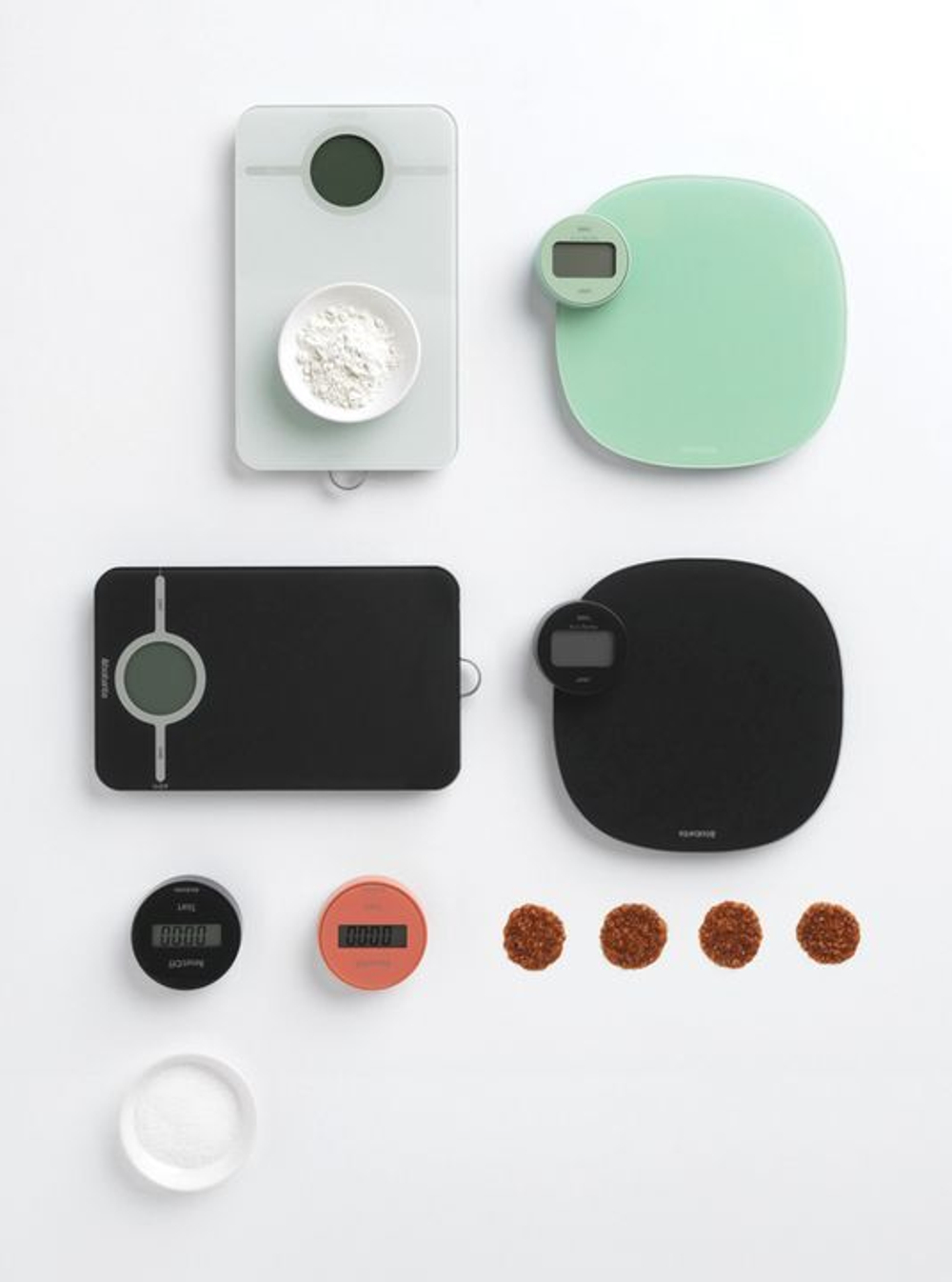 Цифровые кухонные весы Brabantia белые