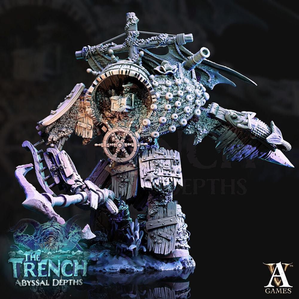 Grand Alliance Death Soulblight Gravelords Vampire Counts Зомби корабль миниатюра для dnd, днд, pathfinder, фентези, Настольная игра, НРИ, Варгейм, РПГ