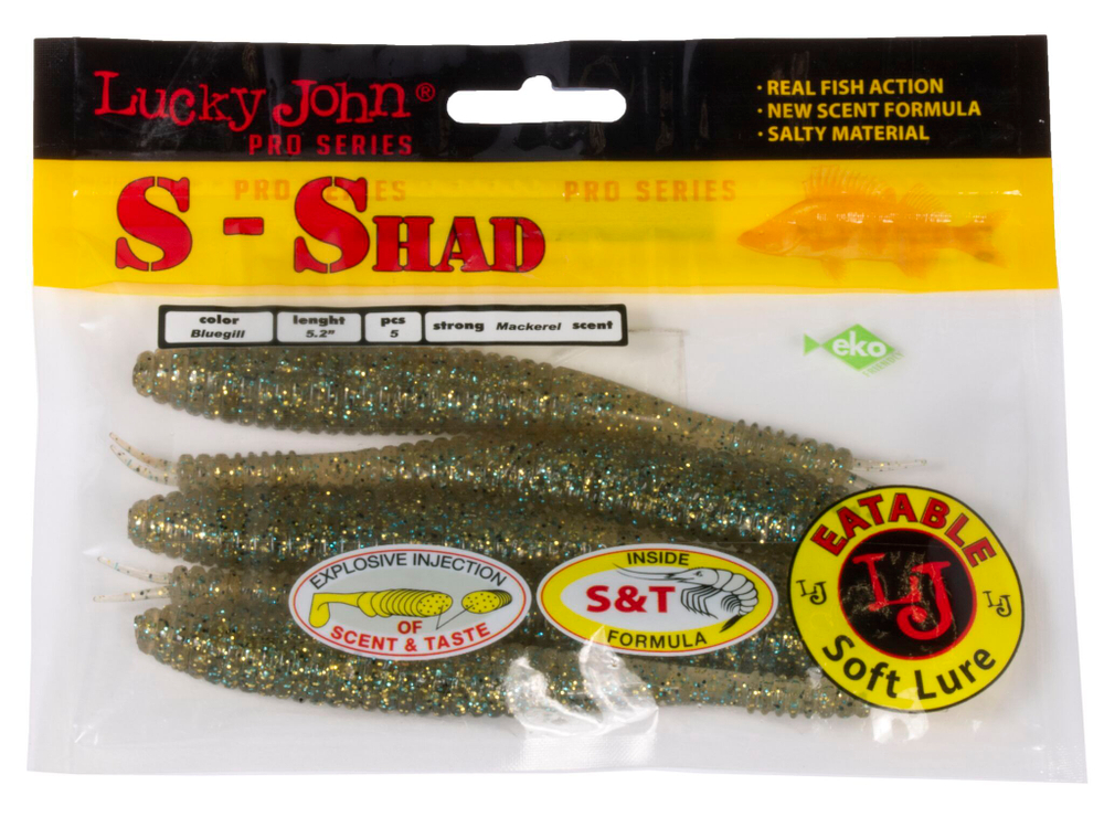 Черви съедобные LJ Pro Series S-SHAD 5.2in (13.20)/S08 5шт.