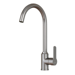 Смеситель для кухни 35k MIXLINE МЛНС-0405 (MLSS-0405) трубчатый излив, п/гайку САТИН
