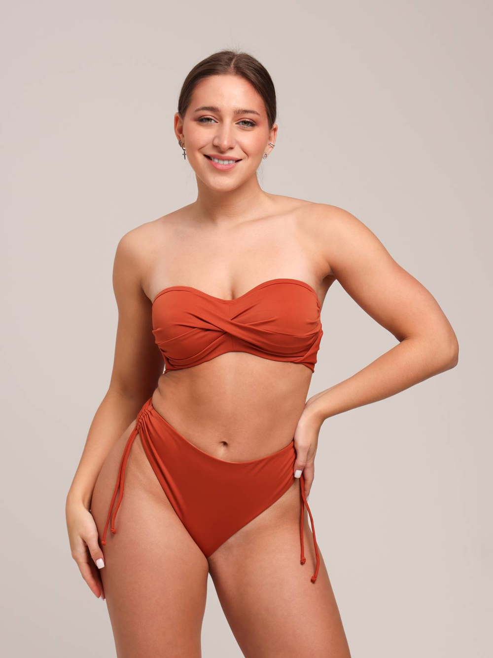 Купальный лиф бандо поролоновая чашка на каркасах ZE:BRA_911024