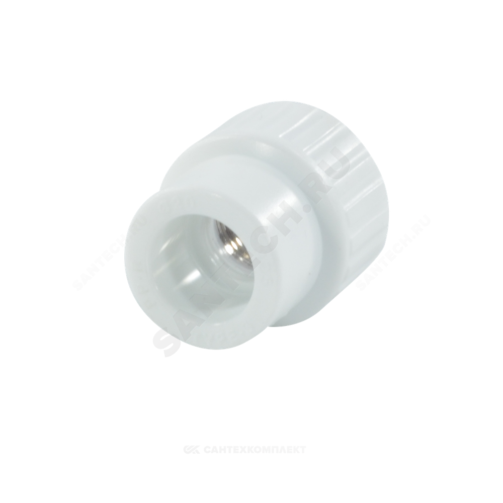 Муфта PP-R комбинированная белая Дн 25х3/4" ВР RTP (РосТурПласт) 10655