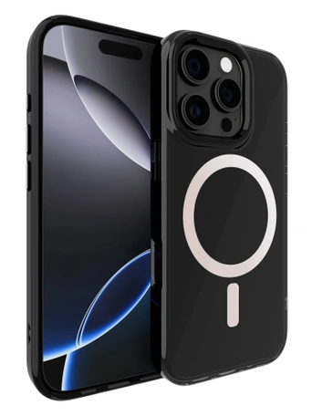 Чехол накладка iPhone 16 Pro Max 6.9" Gurdini Rome Series with Magsafe Black