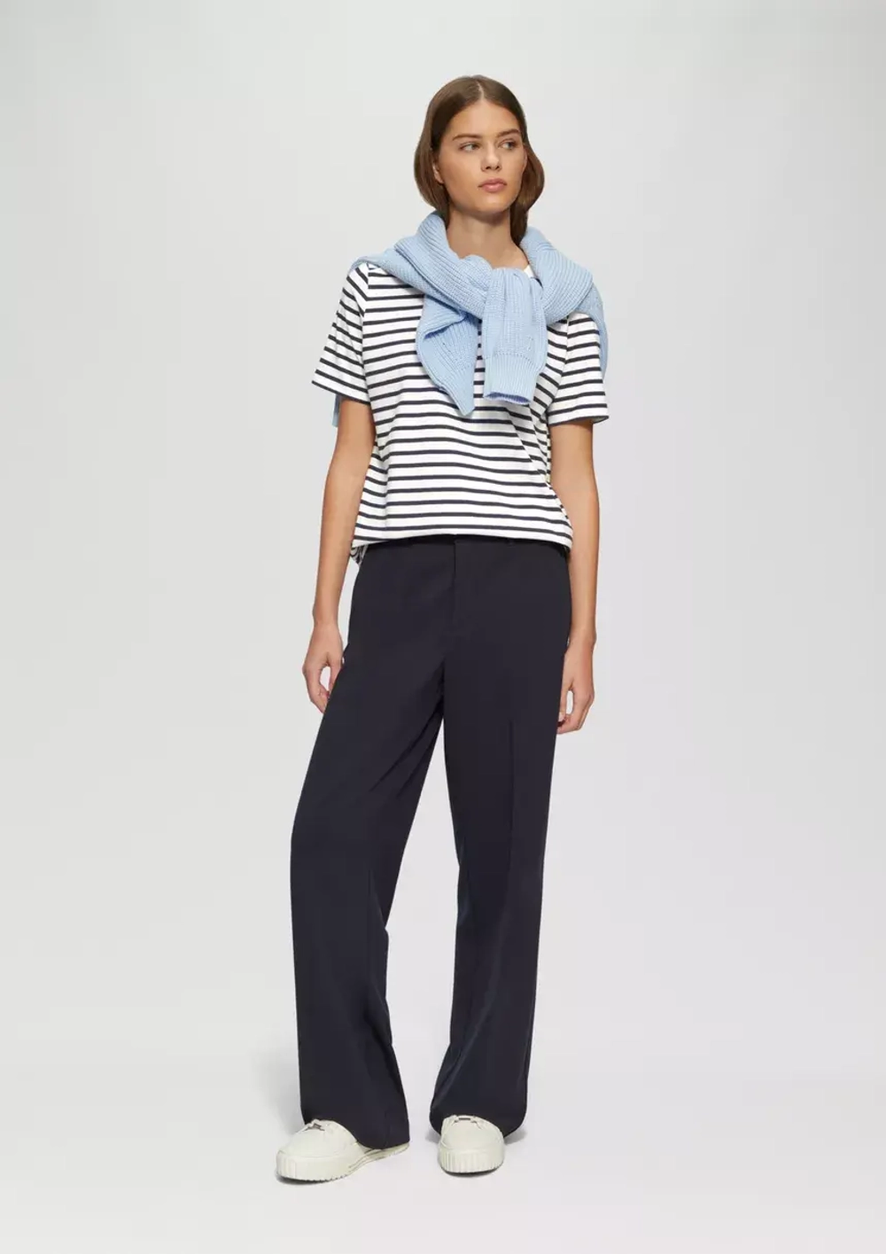 Футболка в полоску Relaxed Fit с вышивкой в форме сердца s.Oliver