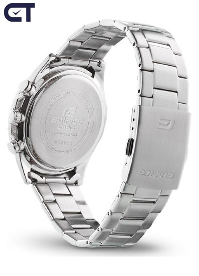 Casio EFR-S567D-2A Edifice часы наручные мужские — тонкий стальной хронограф с сапфировым стеклом