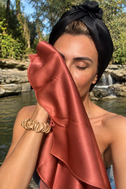 Шёлковое полотенце для лица NutriAngel × Lumara Silk