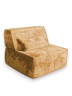 Бескаркасное кресло Topos, велюр мрамор, 100х100