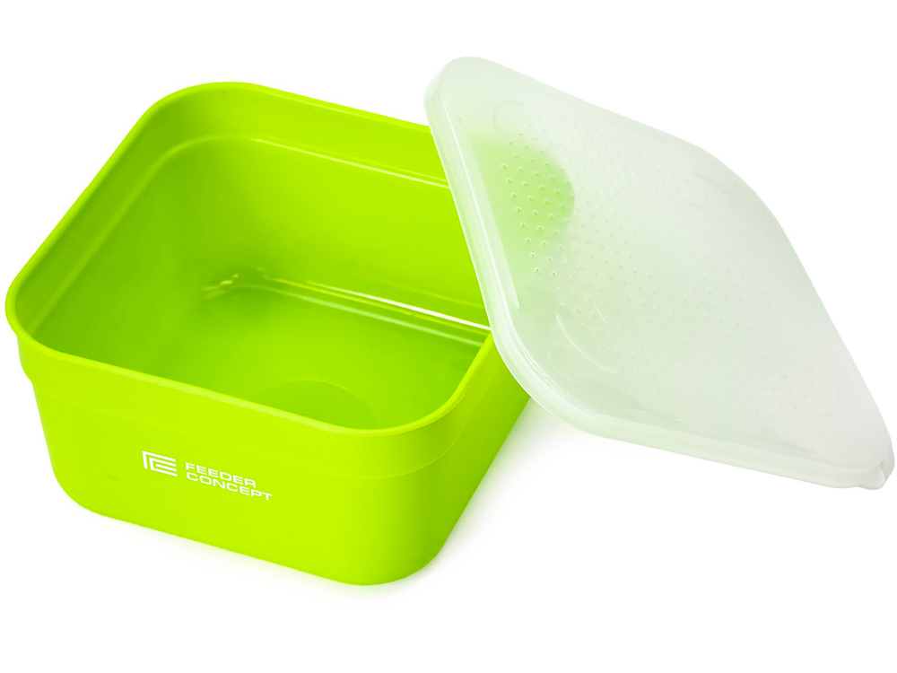 Коробка рыболовная для наживки с крышкой FC FEEDER BAIT BOX р.L