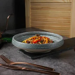 Салатник 840 мл d 23 см h5,6 см глазурь Glossy Stone Untouched Taiga P.L. Proff Cuisine [1]
