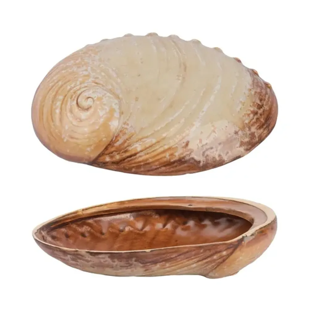 Салатник 365 мл 19*14,5 см h5 см для закусок Pearl Ammonite Shell Frutti di Mare P.L. [1]