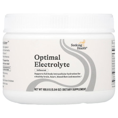 Seeking Health, Optimal Electrolyte, без добавок, 168,6 г (5,94 унции)