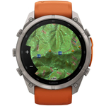 Garmin Fenix 9 Pro — 51 мм AMOLED Titanium Autumn Orange / Spark Orange