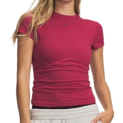 Женская теннисная футболка Under Armour Motion Fitted - claret/burgundy