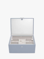 Органайзер для украшений Stackers Luxury Classic Box (Grey) (светло-голубой / Blue)