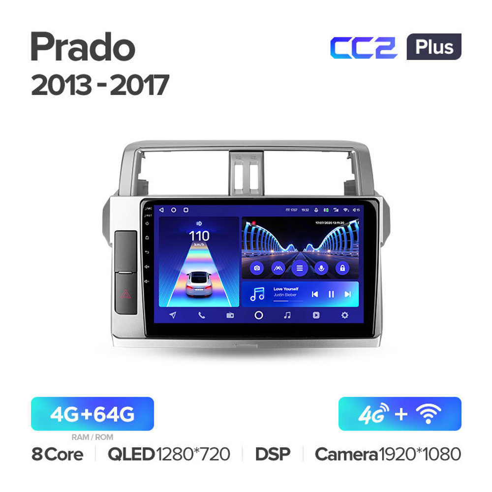 Teyes CC2 Plus 9" для TLC Prado 2013-2017