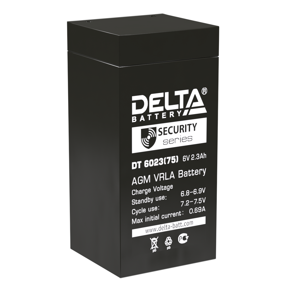 Аккумуляторные батареи DELTA DT 6023 (75)