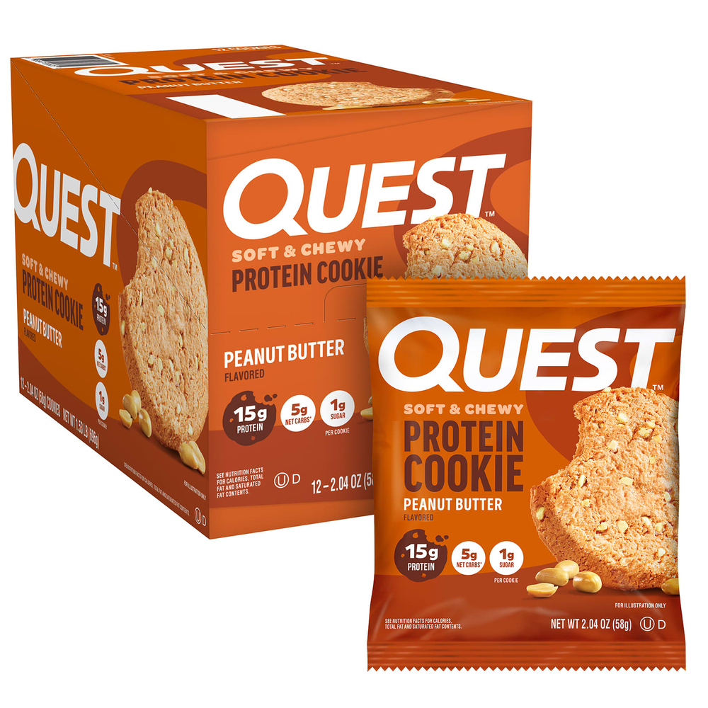 Quest Nutrition, Protein Cookie, арахисовая паста, 12 штук, 58 г (2,04 унции)