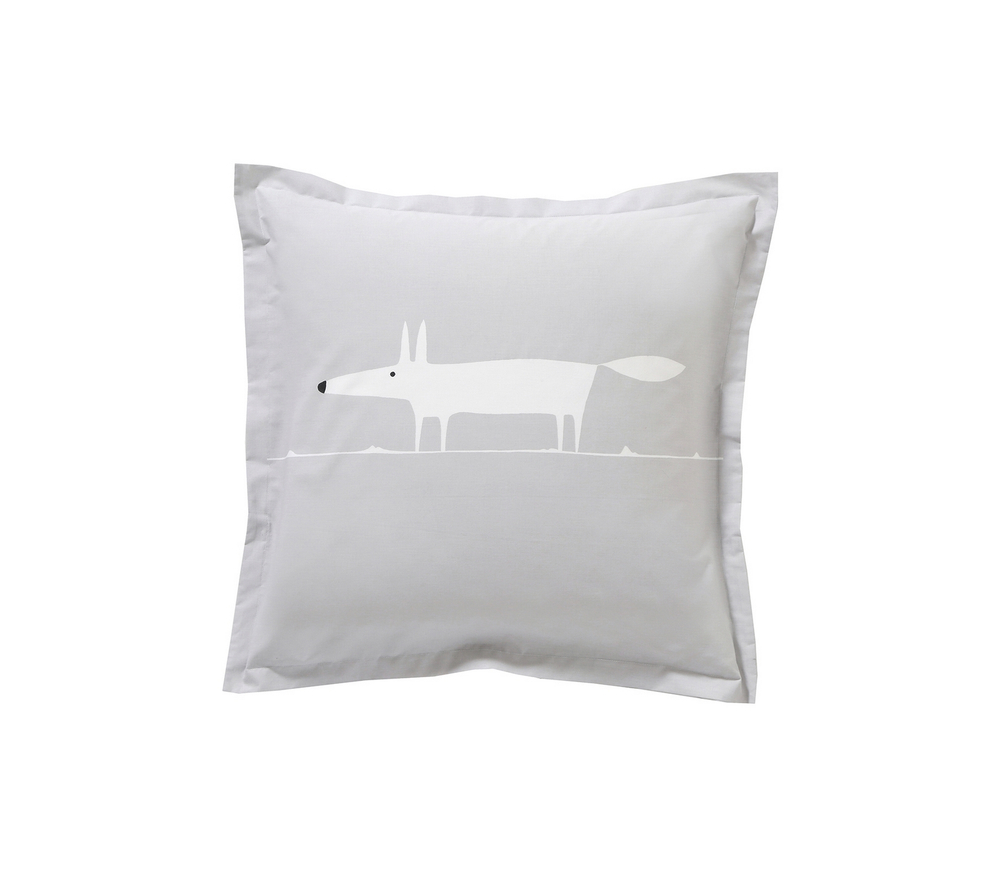 Постельное белье MR FOX GRIS Blanc des Vosges 1.5 спальное Серый