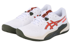 Мужские кроссовки теннисные Asics Gel-Challenger 15 Clay - white/cherry tomato