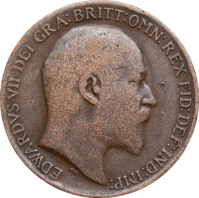 1 пенни 1902-1910 Великобритания VF