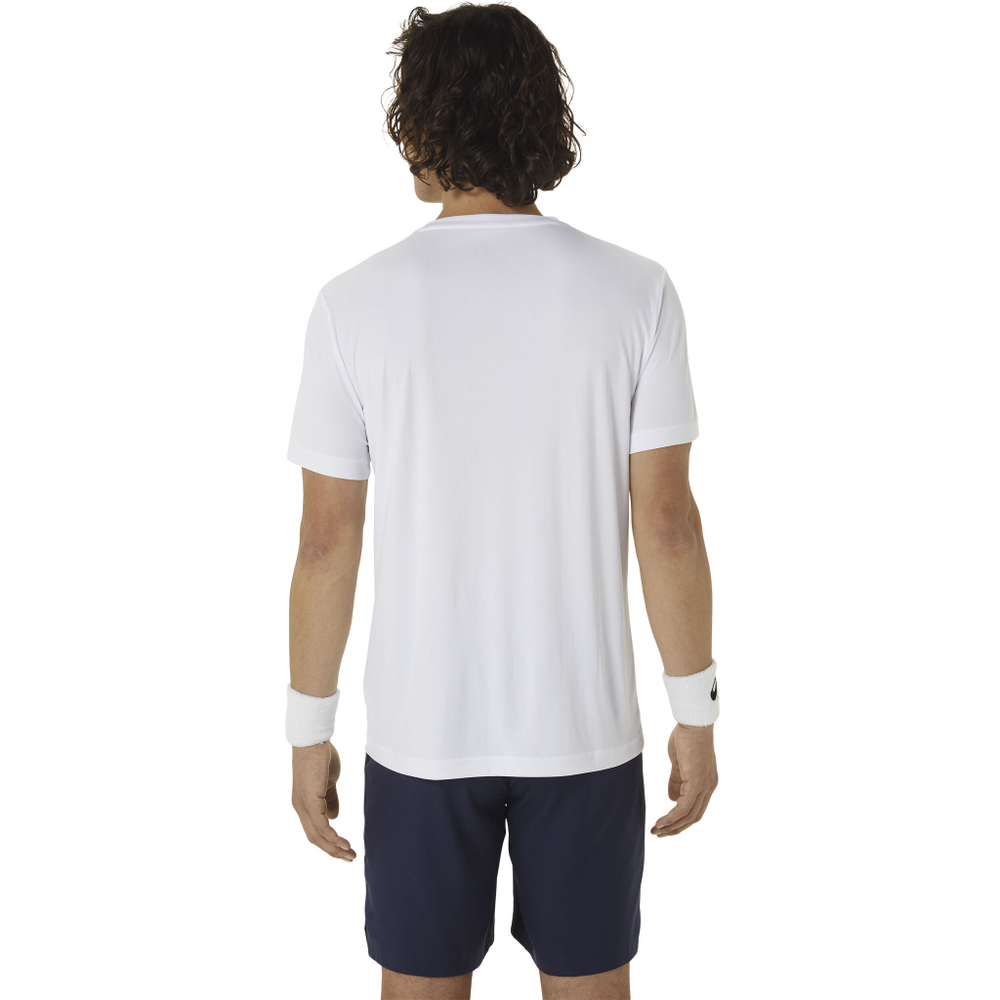 Мужское теннисное поло ASICS Court GPX Tee T-Shirt Men - White