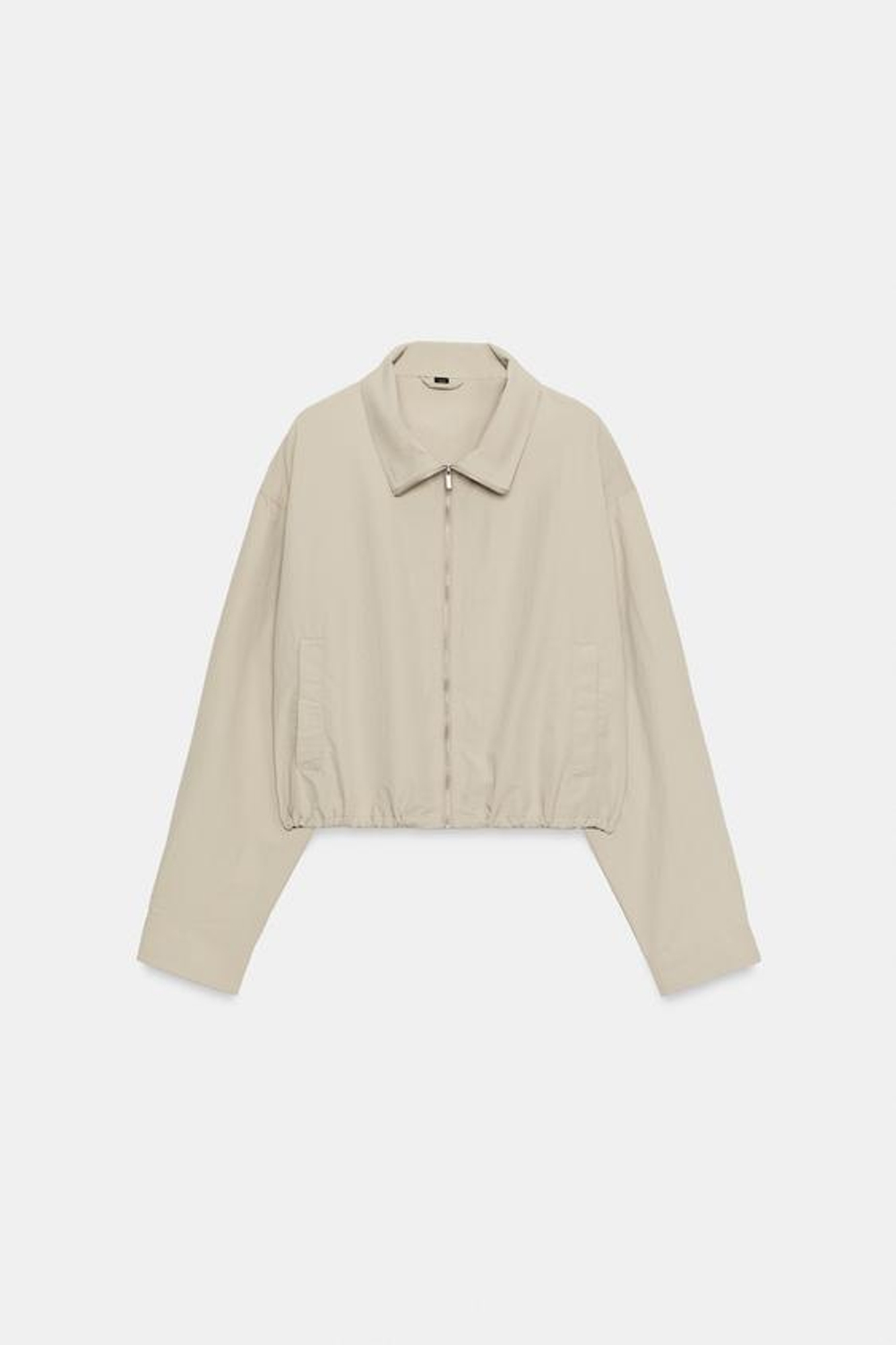 ZARA КУРТКА ИЗ ТЕХНИЧНОЙ ТКАНИ, ЦВЕТ ПРЯЖИ