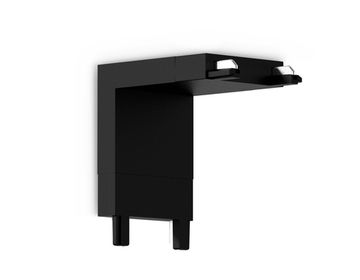 Коннектор угловой внутренний для накладного шинопровода GV1104 BK чёрный Magnetic Ultra Slim Ambrella