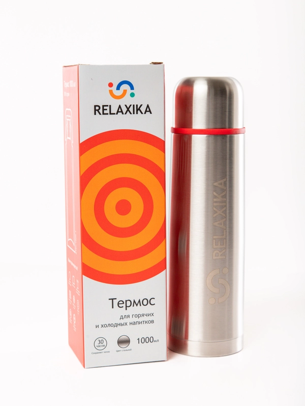 Термос Relaxika 1000 мл R101.1000.1 Стальной
