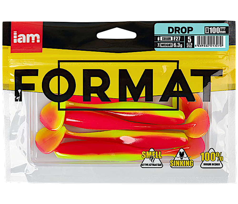 Мягкая приманка IAM Format Drop 100мм 6.3г -