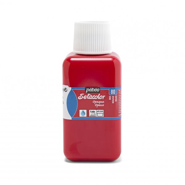 Краска для ткани непрозрачная Setacolor Opaque 250 мл, 296-080 красный, Pebeo, 296-080
