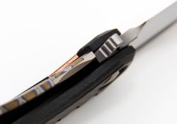 Нож Custom Microtech Sigil satin cowry-Y/Carbon Fiber/Copper Hardwareфотография - 8