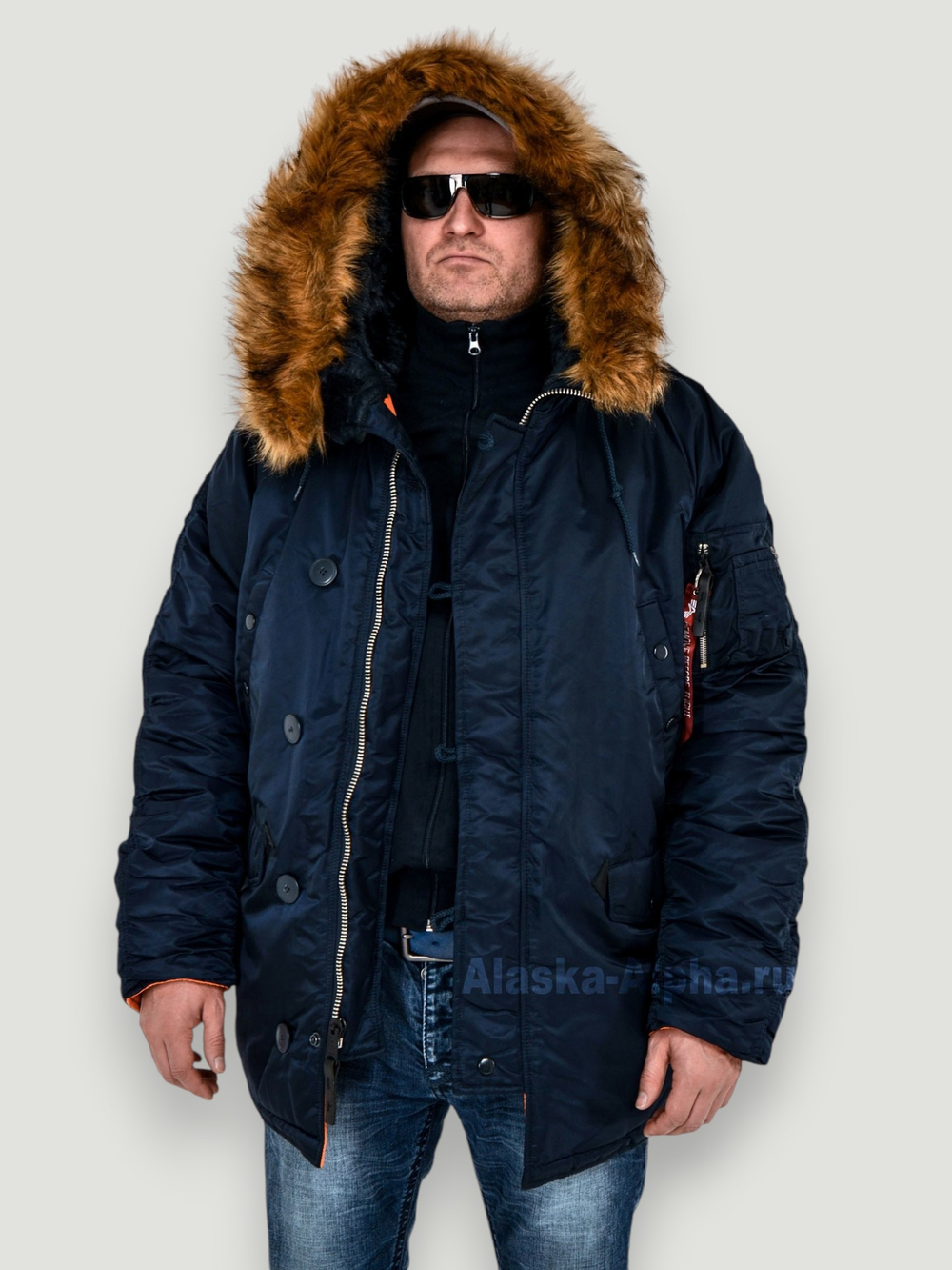Slim Fit N-3B r.blue