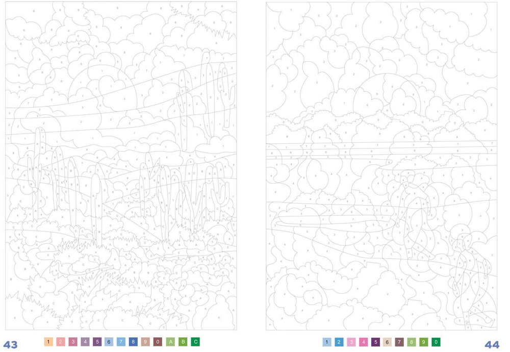 Раскраска по номерам Coloriages mysteres Disney Tour du monde - вокруг света / 9782376715191