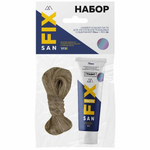 Комплект монтажный SANFIX графит (паста 70г + лен 15гр)