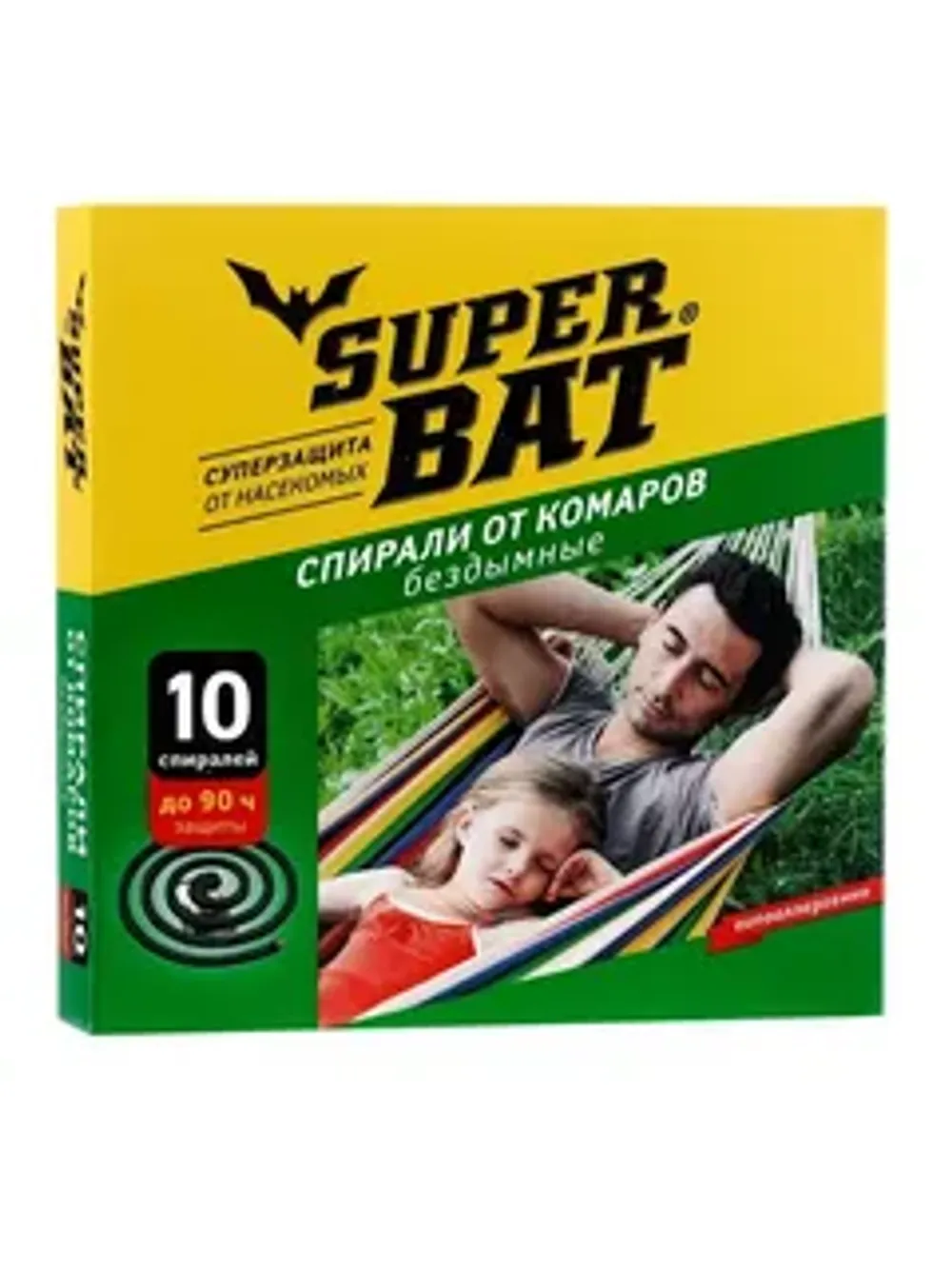 Спирали от комаров бездым Super bat 10 спиралей 6 ч