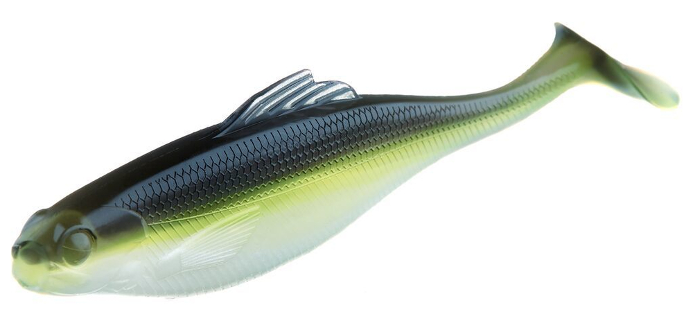 Виброхвост Lucky John Roach Paddle Tail 3.5in (8,9 см), цвет G02, 6 шт.