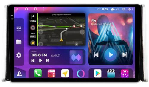 Магнитола для Toyota RAV4 5 2019-2024+ (рынок РФ и ОАЭ) - FarCar S500-TS10 монитор 10.36" QLED на Android 14, Быстрая, CarPlay, 4G SIM-слот