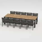 Стол обеденный ТЕЛЛА XL из тика 300x100