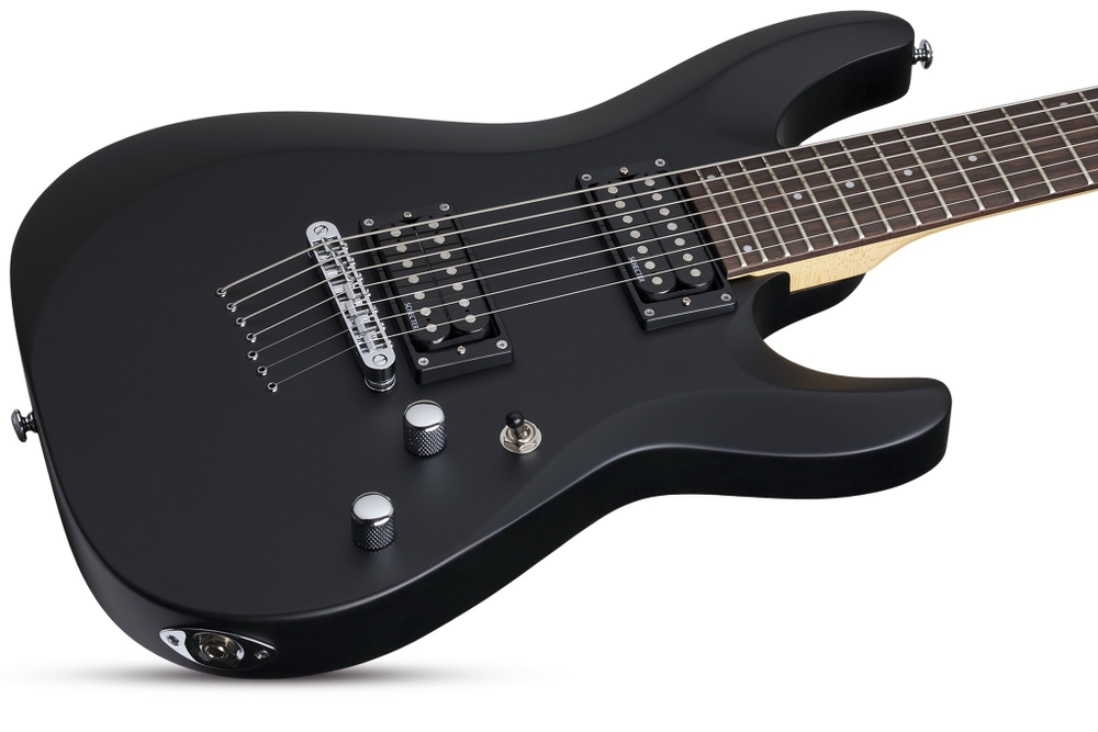 SCHECTER C-7 DELUXE SATIN BLACK