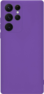 Мягкий Soft Touch чехол из силикона для SAMSUNG GALAXY S22 ULTRA с бархатной подкладкой