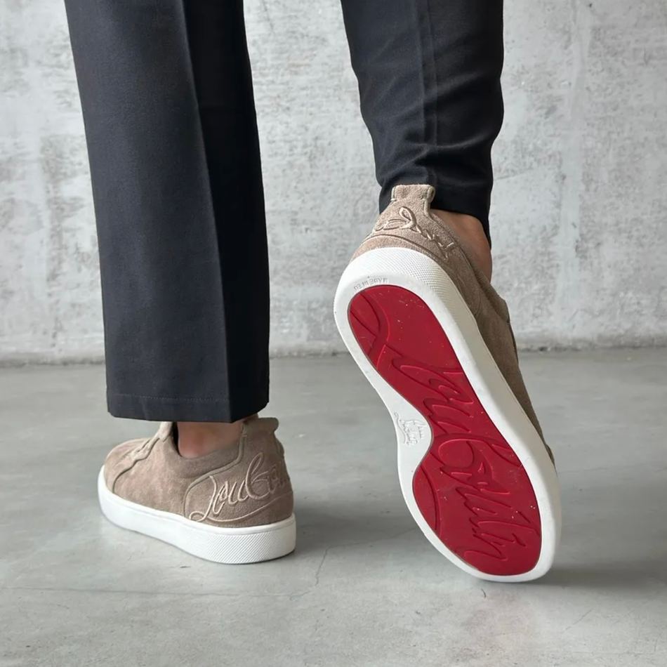 Обувь Christian Louboutin #D71K замша (беж.)