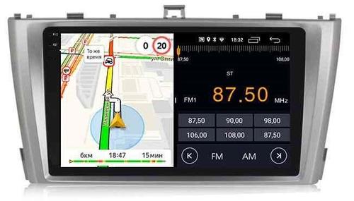 Магнитола для Toyota Avensis 2008-2015 (рамка серебро)- Parafar PF699RN2K-C на Android 13, Быстрая, QLED+2K, CarPlay, 4G SIM-слот