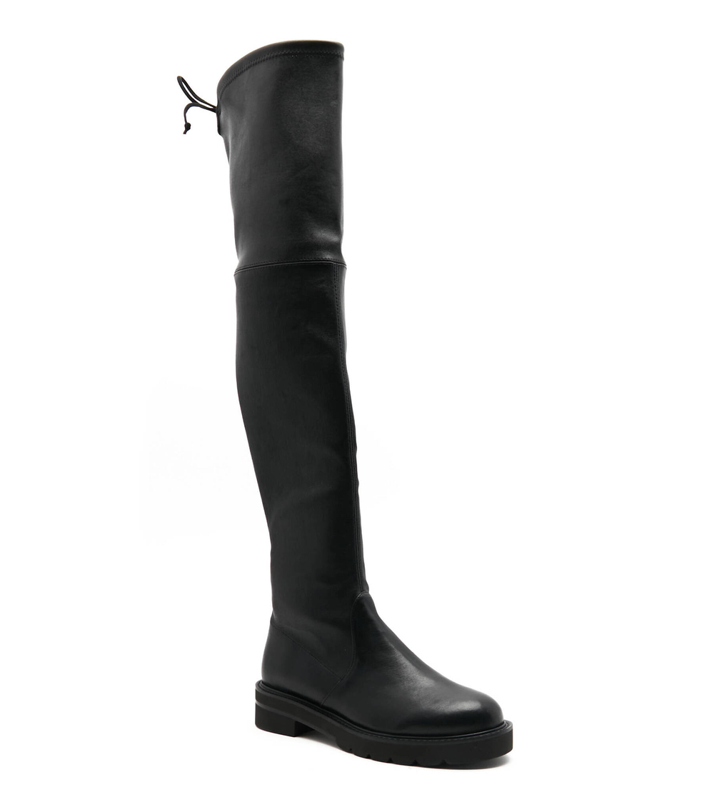 Кожаные ботфорты lowland Stuart Weitzman - черный(S5606)