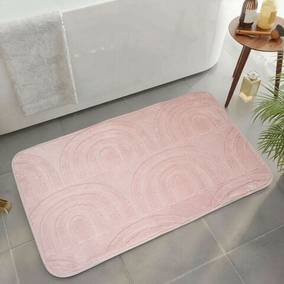 Коврик для ванной 50*80см, п/э, A090243-3 розовый