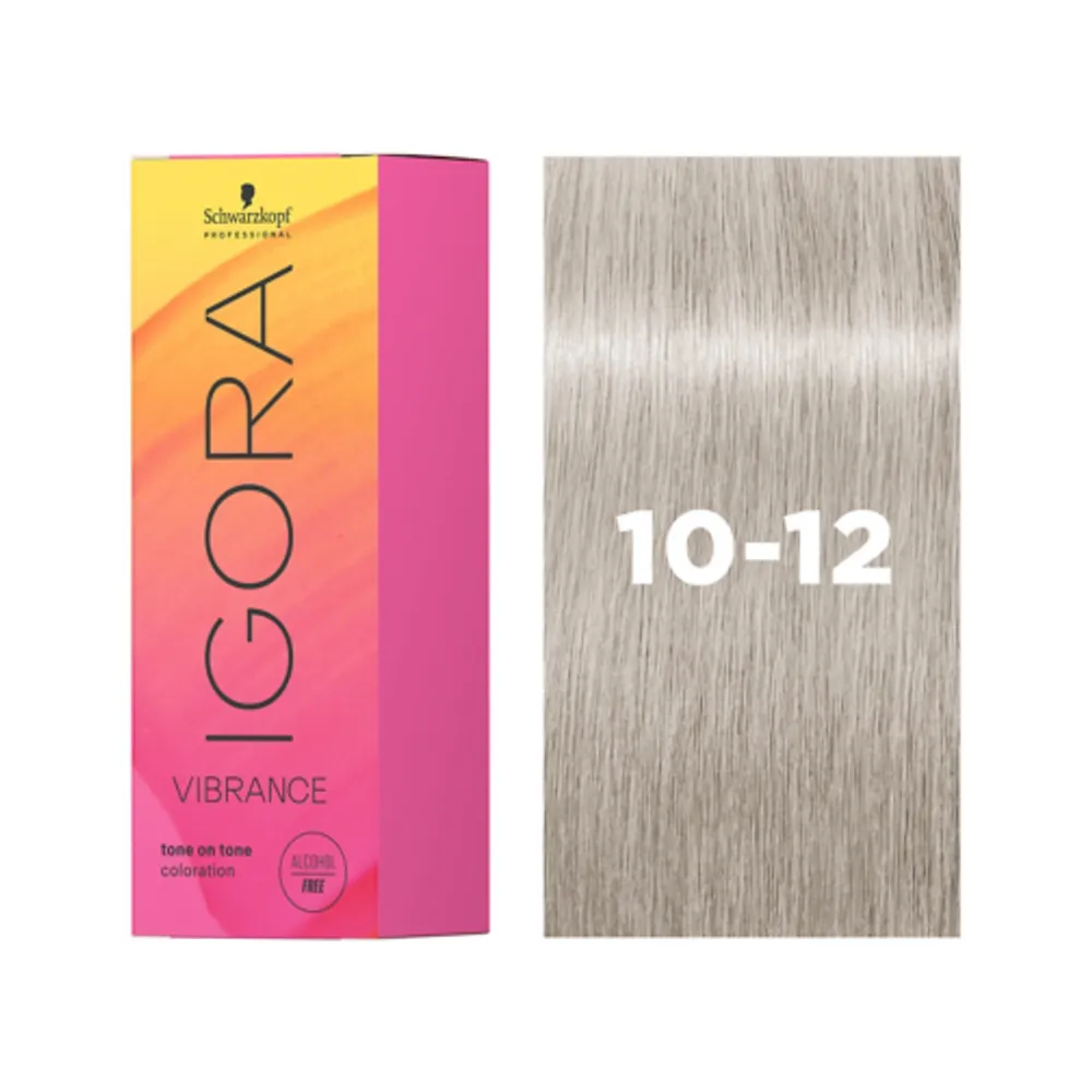 Безаммиачная тонирующая крем-краска для волос Schwarzkopf Professional Igora Vibrance, оттенок 10-12 (Блондин экстра светлый сандрэ пепельный)