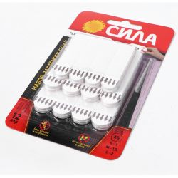 Застежки СИЛА SHS-MIXSML-W12 набор для картин с технологией бесследного удаления 12 пар (S, M, L по 4 пары) | Сила