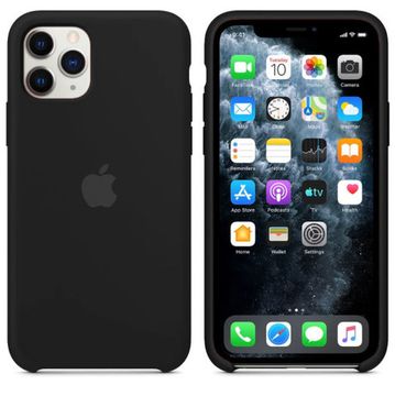 Чехол Silicone Case для Apple iPhone 11 Pro Max Case Black