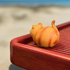 Фигурка Котик Шымкентский, глина, 7 см